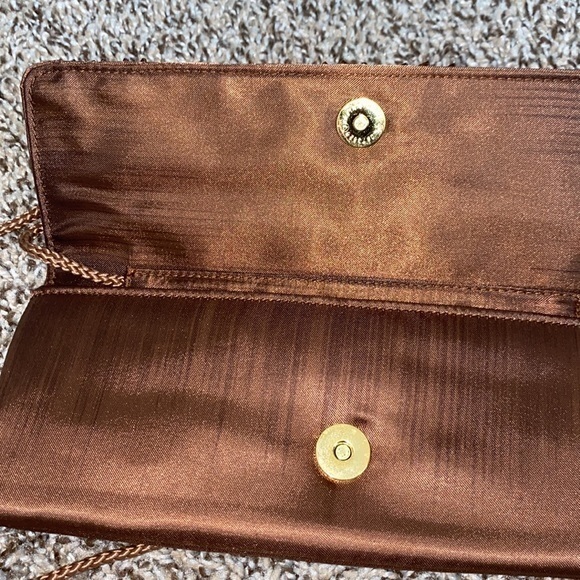 nytlites brown sequined evening bag - Picture 6 of 7